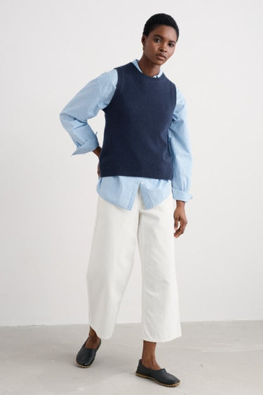 Seasalt East View Knitted Vest in Maritime