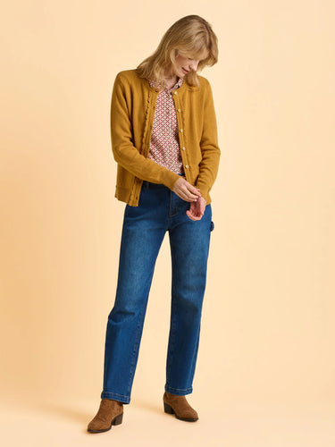 Brakeburn Crescent Cardigan in Yellow
