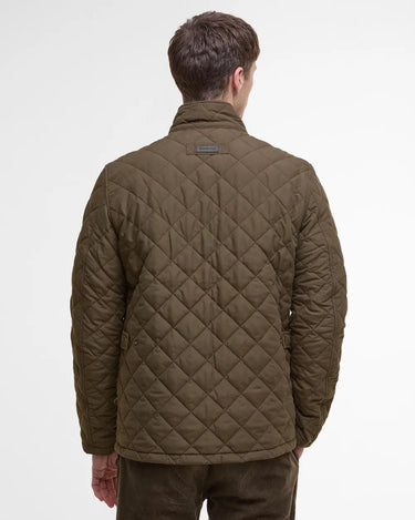 Barbour Men's Shoveler Quilt Jacket in Dark Olive
