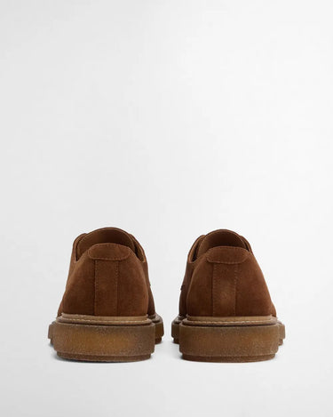 Barbour Harefield Derby Shoe in Toffee Suede