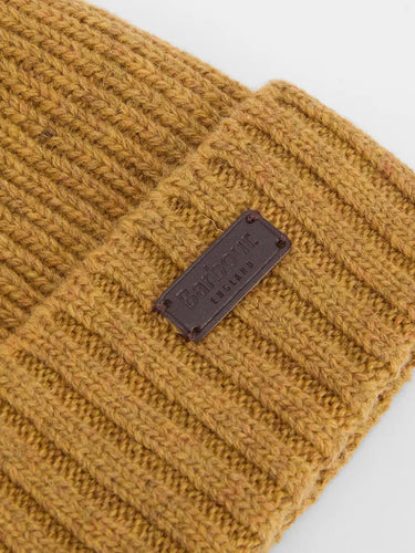 Barbour Carlton Beanie Hat in Harvest Gold