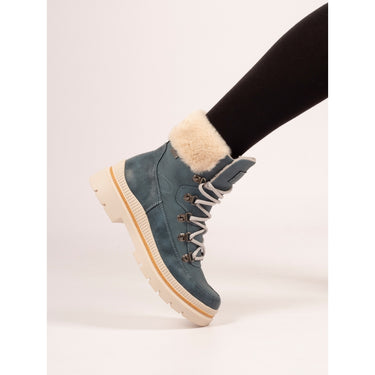 Lunar Evelyn Mid Blue Waterproof Boots