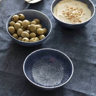 Fiskardo Nibble Bowls Set of 3 in Blue