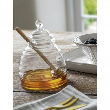 Garden Trading Honey Pot in Glass with Dibber