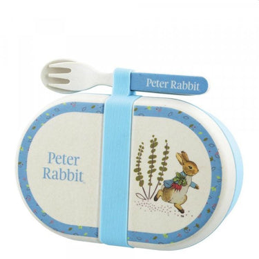 Peter Rabbit Bamboo Snack Box with Cutlery Set