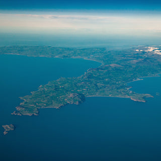 Bird's eye view of Llyn Peninsula in North Wales