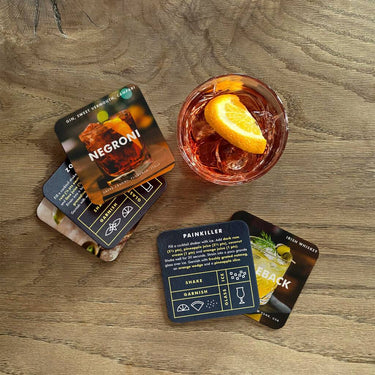 Mixologist Cocktail Recipe Coasters