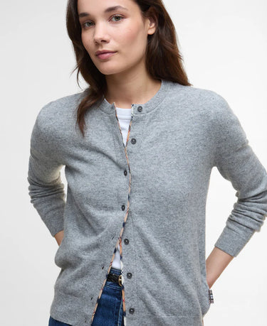 Barbour Pendle Cardigan in Grey Marl