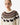 Hunter Women's Ashie Fair Isle Crew Neck Jumper in Antique White