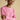 Joules Pink Classic Crew Neck Cotton Cable Knit Jumper