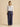 Brakeburn Wide Leg Stripe Trousers in Blue