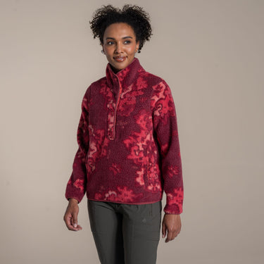Craghoppers Women's Rosemary II Overhead Fleece in Amarylis Print