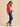 Brakeburn Frill Neck Cardigan in Red