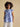 Joules Nolan Blue Toile Sleeveless Tie Neck Blouse