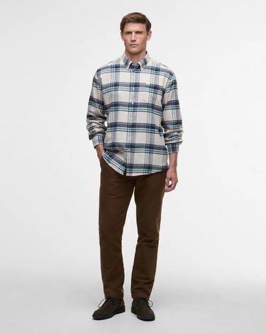 Barbour Dogwood Regular Checked Shirt in Ecru Marl
