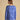 Joules Harbour Dark Blue/Sky Blue Long Sleeve Striped Boat Neck Breton Top