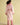 Joules Matilda Pink and White Fleece Lined Dressing Gown