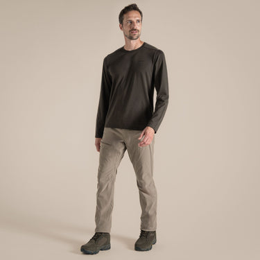 Craghoppers Men's NosiLife Abel Long Sleeved T-Shirt in Woodland Green