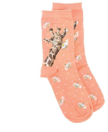 Wrendale Flowers Giraffe Socks