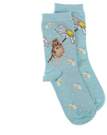 Wrendale 'Oops a Daisy Mouse' Socks