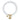 Xuxa White Jade Stone Natural Beaded Charm Bracelet