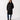 Joules Rosewell Black Longline Diamond Quilted Showerproof Coat