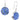 Forget Me Not Full Moon Earrings