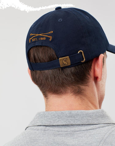 Joules Stepney Embroidered Baseball Cap in French Navy