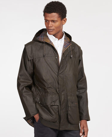 Barbour Classic Durham Wax Jacket in Olive