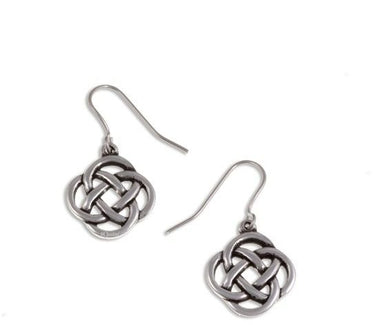 St Justin Square Knot Drop Earrings