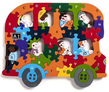 Wooden Alphabet Bus Jigsaw