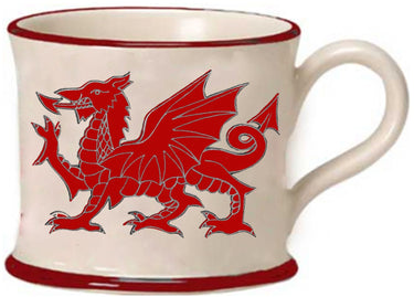 Moorland Pottery Welsh Dragon Mug