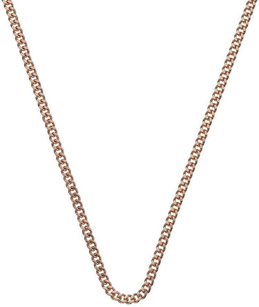 Emozioni Rose Gold Plated Curb Chain 30 Inch