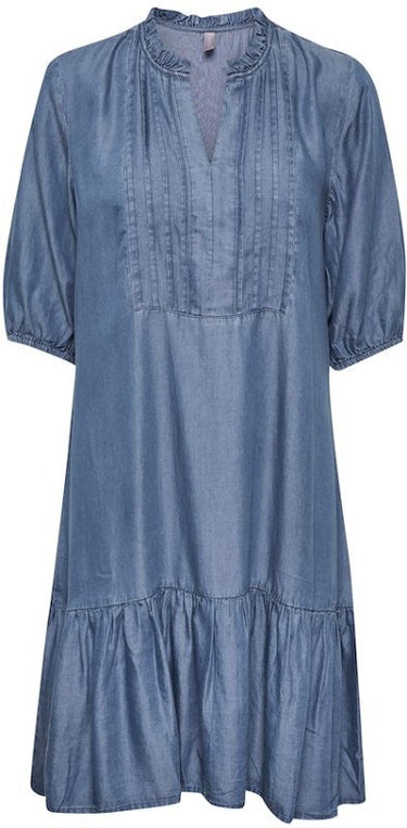 Culture CUmindy Dress in Dark Blue Wash