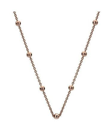 Emozioni Rose Gold Plated Intermittent Bead Chain in Various Sizes 16-18 Inch