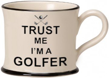 Moorland Pottery 'Trust Me I'm a Golfer' Mug