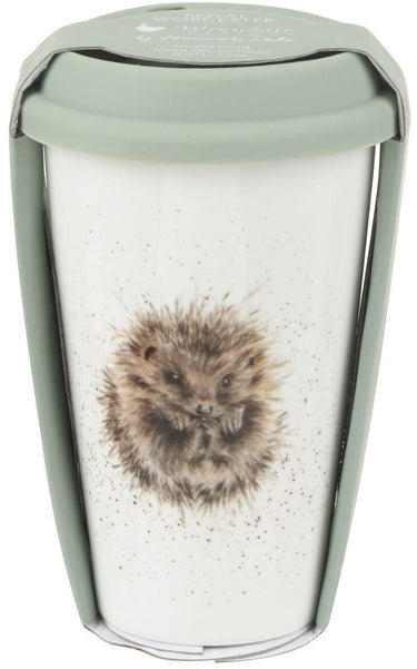 Wrendale Designs Hedgehog Travel Mug with Silicone Lid