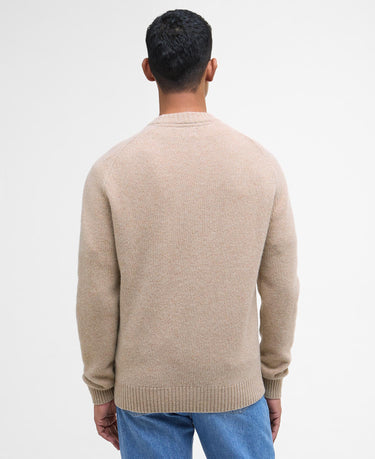 Barbour Men's Grangetown Crew Neck Jumper in Washed Stone