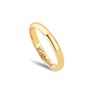 Clogau Promises 9ct Solid Gold 3mm Wedding Ring - WED3DY