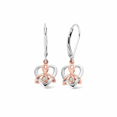 Clogau Forever Yours Sterling Silver Dwynwen Drop Earrings with Opals - 3SDWE