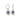 Clogau Royal Clogau Sterling Silver Diana Drop Earrings with Sapphires and Topaz - 3SLDD0070