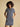 Joules Jane Navy Striped Button Collared Knee Length Dress