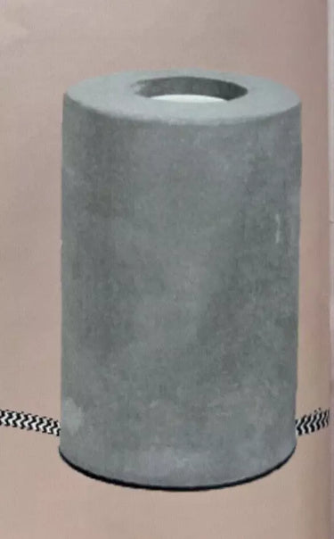 Concrete Effect Lamp Holder GREY