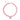Xuxa Neon Pink Jade Stone Natural Beaded Necklace