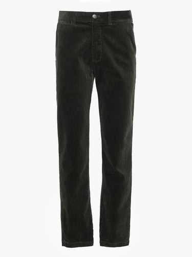 Barbour Men's Stretch Cord Tailored Trousers in Forest Green