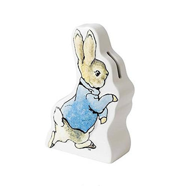 Border Fine Arts Beatrix Potter Peter Rabbit Running Money Bank