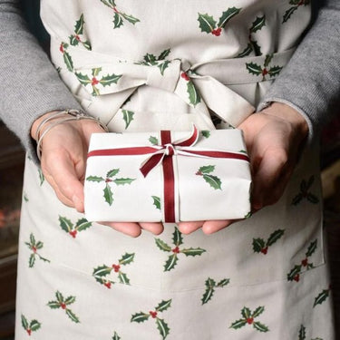 Sophie Allport Adult Apron in Christmas Holly & Berry Design