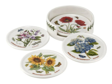 Portmeirion Botanic Garden Ceramic Coasters with Holder