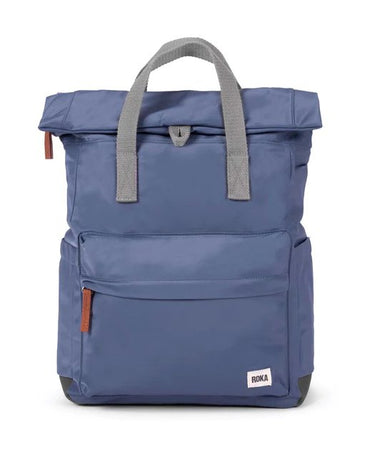 A durable Roka London Bags Roka Canfield B Backpack (Nylon) - Small with grey handles and straps.