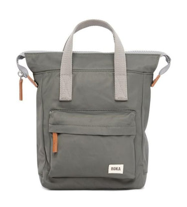 A weather-resistant Roka Canfield B Backpack (Nylon) - Small with durable two handles and a shoulder strap by Roka London Bags.